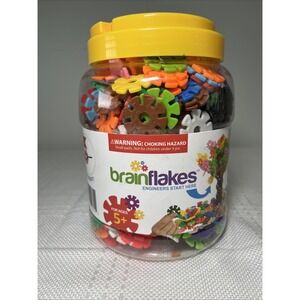 Brain Flakes 500 Piece Bucket Learning Play Kids Ages 5+ Toy Science Engineer